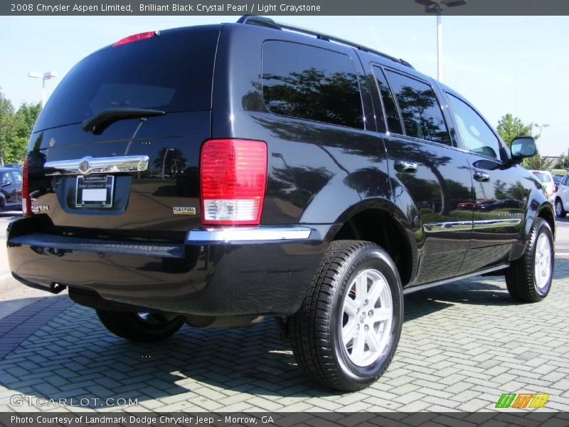 Brilliant Black Crystal Pearl / Light Graystone 2008 Chrysler Aspen Limited