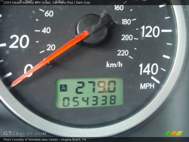 San Remo Red / Dark Gray 2004 Subaru Impreza WRX Sedan