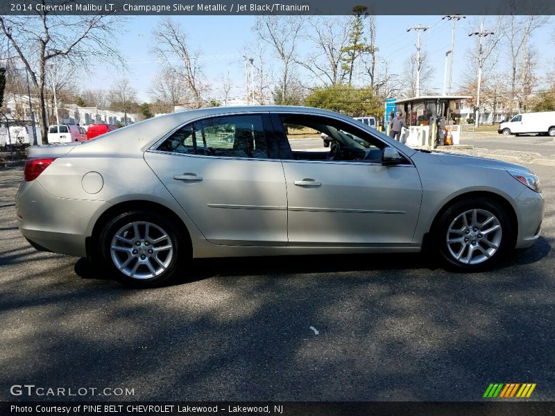 Champagne Silver Metallic / Jet Black/Titanium 2014 Chevrolet Malibu LT