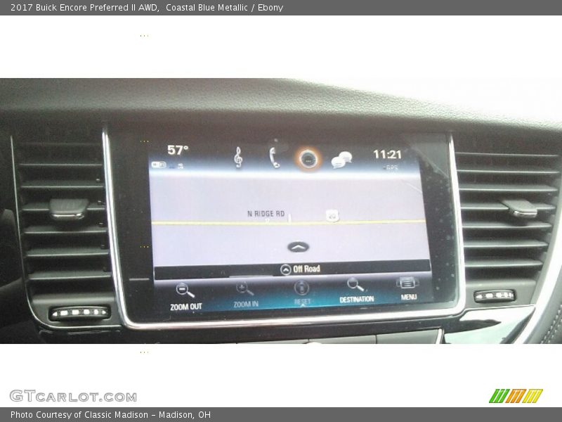 Coastal Blue Metallic / Ebony 2017 Buick Encore Preferred II AWD
