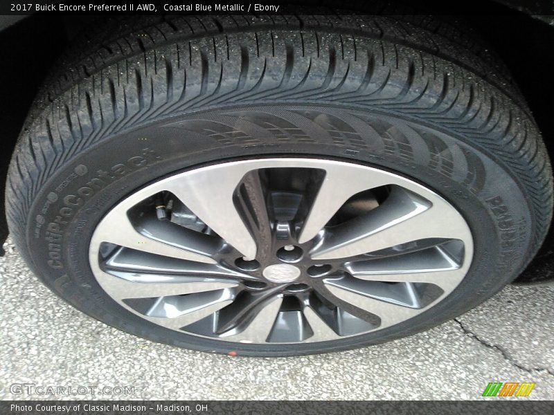 Coastal Blue Metallic / Ebony 2017 Buick Encore Preferred II AWD