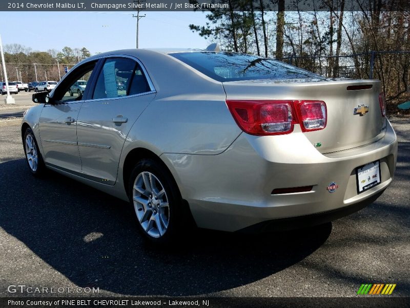 Champagne Silver Metallic / Jet Black/Titanium 2014 Chevrolet Malibu LT