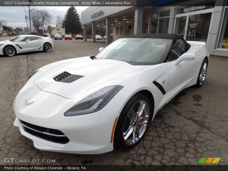 Arctic White / Adrenaline Red 2017 Chevrolet Corvette Stingray Convertible
