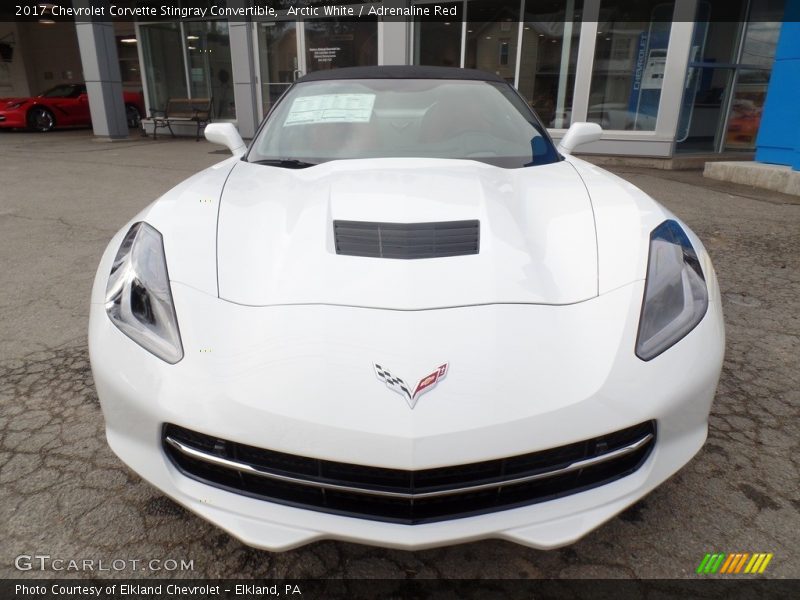 Arctic White / Adrenaline Red 2017 Chevrolet Corvette Stingray Convertible
