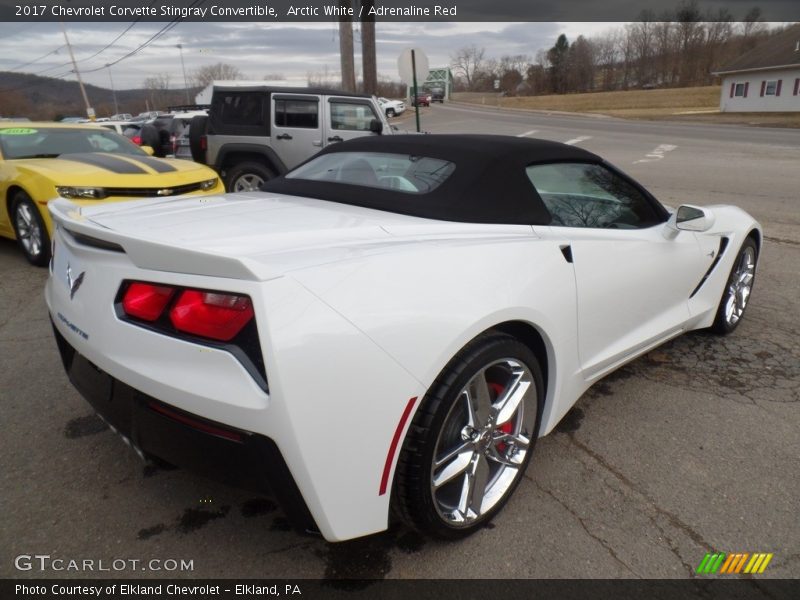 Arctic White / Adrenaline Red 2017 Chevrolet Corvette Stingray Convertible