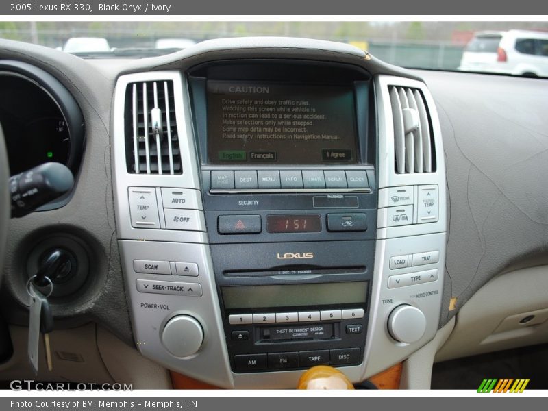Black Onyx / Ivory 2005 Lexus RX 330