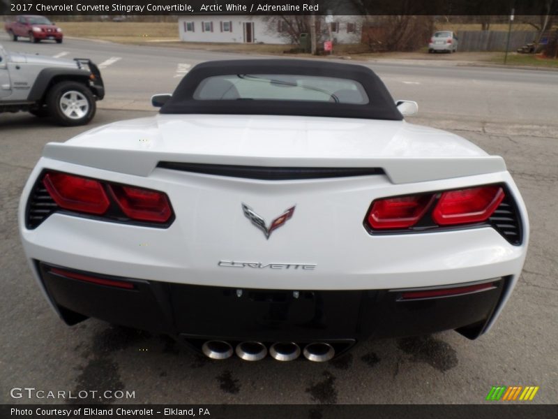 Arctic White / Adrenaline Red 2017 Chevrolet Corvette Stingray Convertible