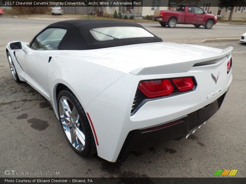 Arctic White / Adrenaline Red 2017 Chevrolet Corvette Stingray Convertible