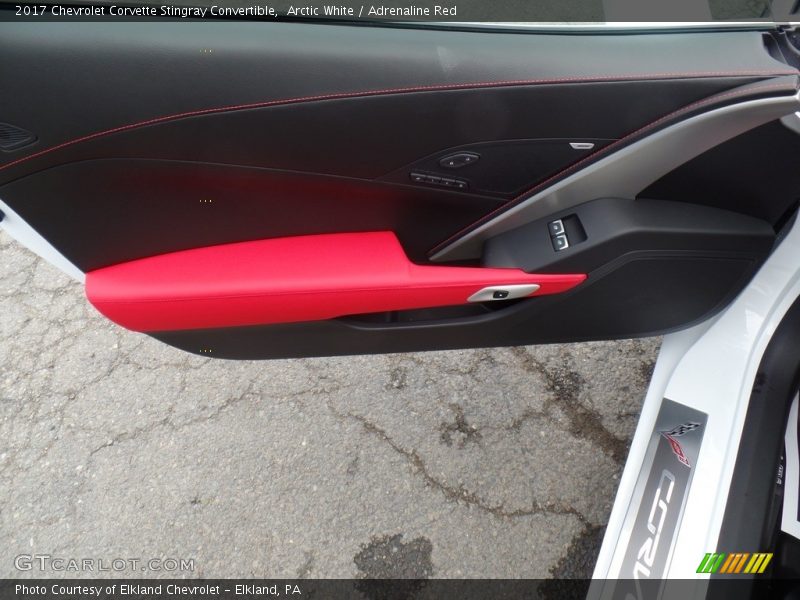 Arctic White / Adrenaline Red 2017 Chevrolet Corvette Stingray Convertible