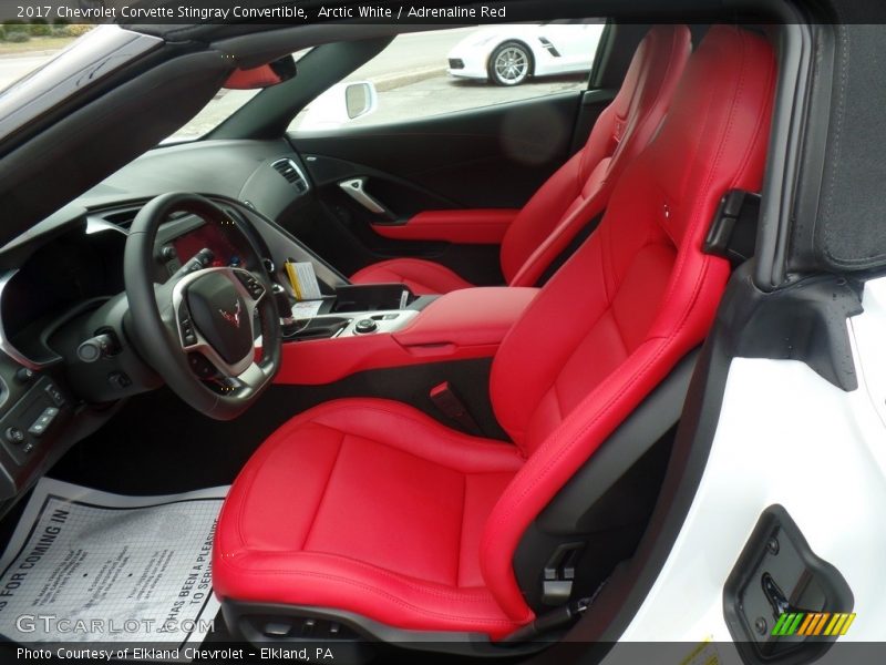 Front Seat of 2017 Corvette Stingray Convertible