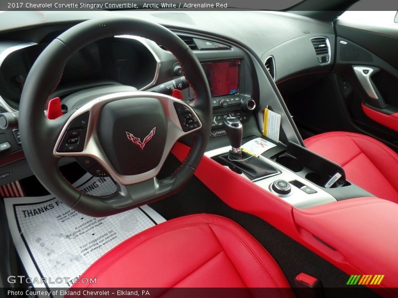 Front Seat of 2017 Corvette Stingray Convertible