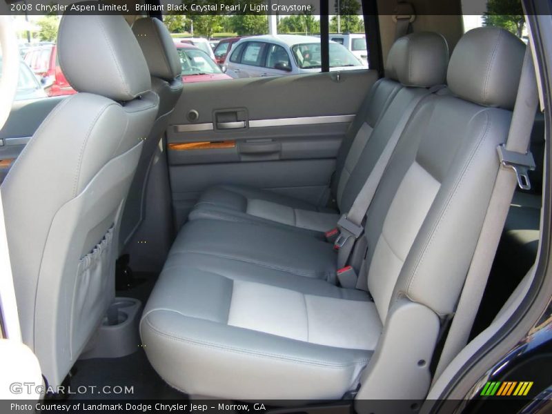 Brilliant Black Crystal Pearl / Light Graystone 2008 Chrysler Aspen Limited