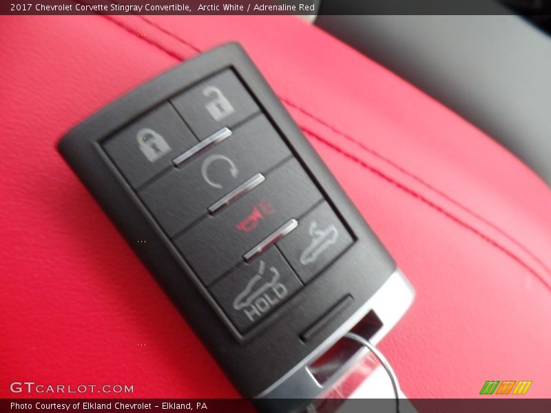 Arctic White / Adrenaline Red 2017 Chevrolet Corvette Stingray Convertible