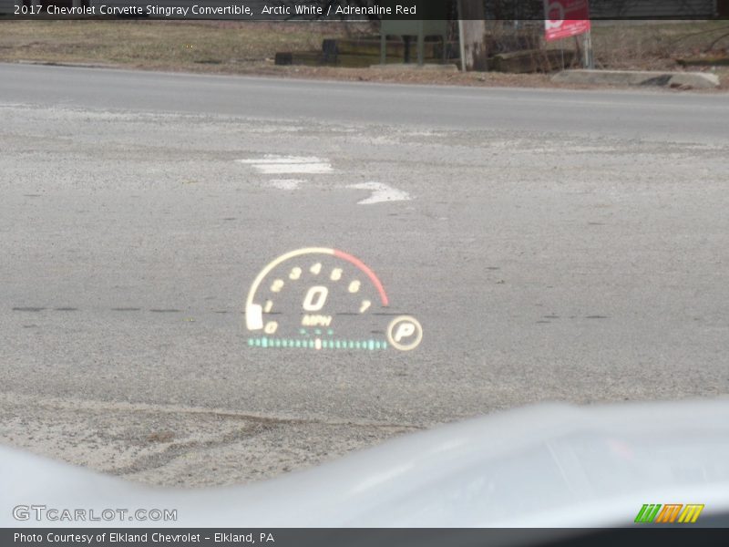Arctic White / Adrenaline Red 2017 Chevrolet Corvette Stingray Convertible