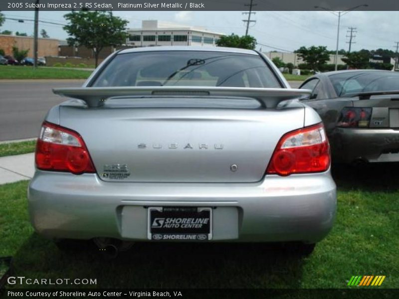 Platinum Silver Metallic / Black 2005 Subaru Impreza 2.5 RS Sedan