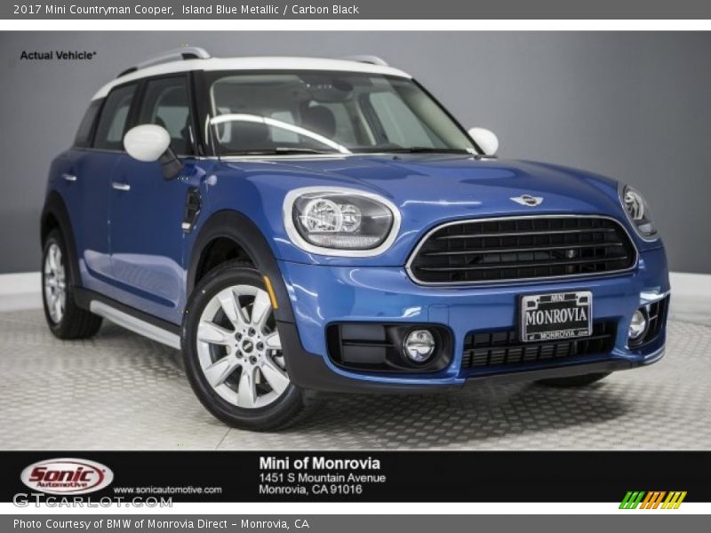 Island Blue Metallic / Carbon Black 2017 Mini Countryman Cooper