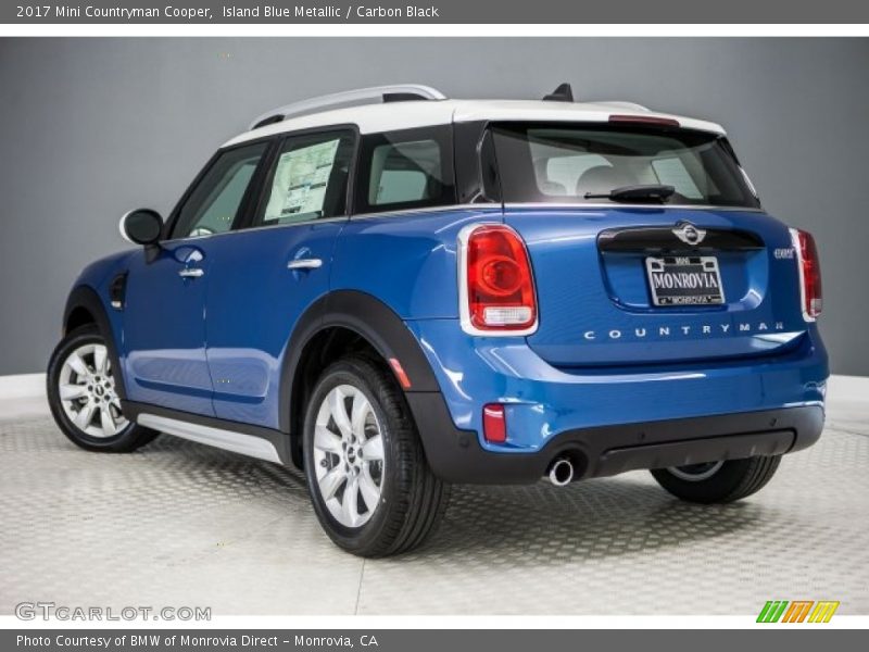 Island Blue Metallic / Carbon Black 2017 Mini Countryman Cooper