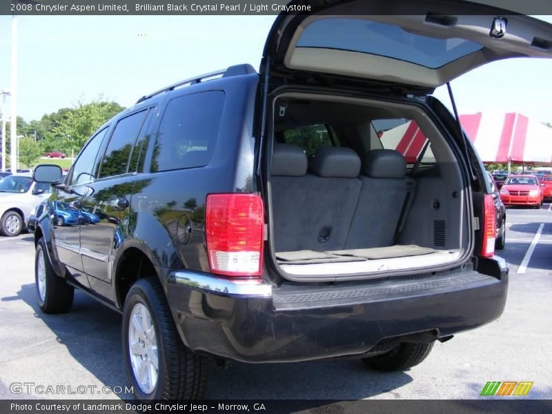 Brilliant Black Crystal Pearl / Light Graystone 2008 Chrysler Aspen Limited