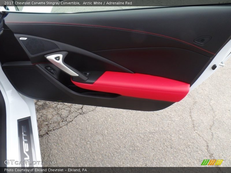 Arctic White / Adrenaline Red 2017 Chevrolet Corvette Stingray Convertible