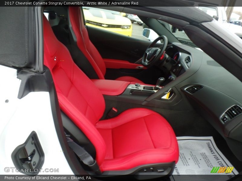 Arctic White / Adrenaline Red 2017 Chevrolet Corvette Stingray Convertible