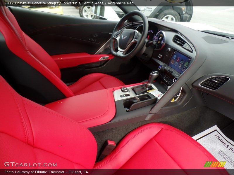 Arctic White / Adrenaline Red 2017 Chevrolet Corvette Stingray Convertible