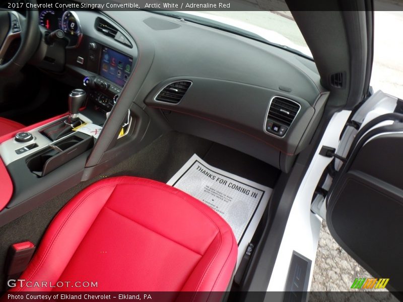 Arctic White / Adrenaline Red 2017 Chevrolet Corvette Stingray Convertible