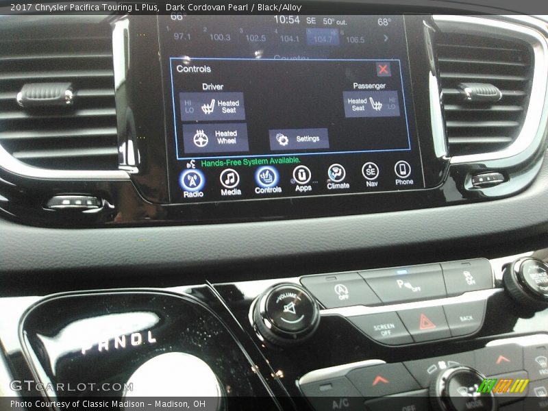 Dark Cordovan Pearl / Black/Alloy 2017 Chrysler Pacifica Touring L Plus