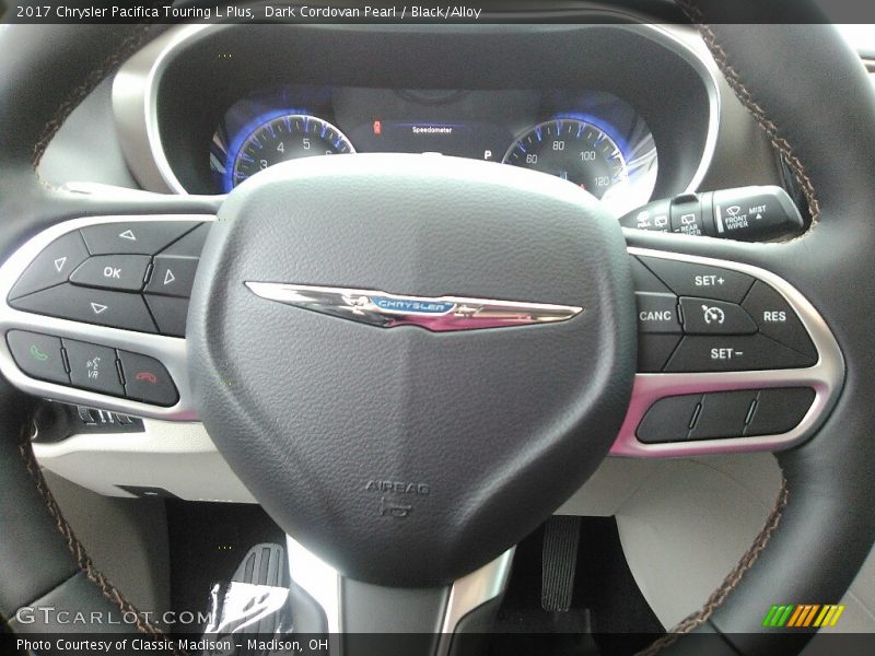 Dark Cordovan Pearl / Black/Alloy 2017 Chrysler Pacifica Touring L Plus