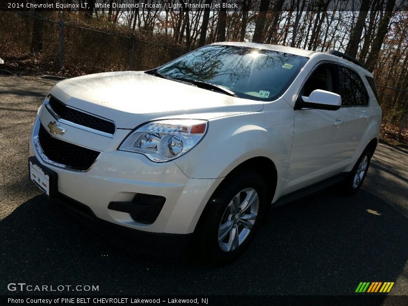 White Diamond Tricoat / Light Titanium/Jet Black 2014 Chevrolet Equinox LT