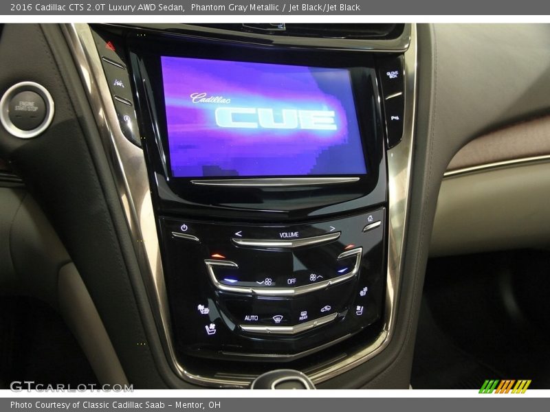 Phantom Gray Metallic / Jet Black/Jet Black 2016 Cadillac CTS 2.0T Luxury AWD Sedan