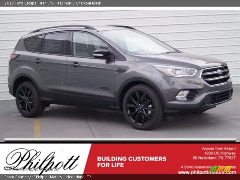 Magnetic / Charcoal Black 2017 Ford Escape Titanium