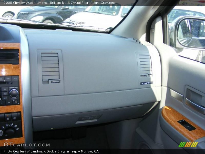 Brilliant Black Crystal Pearl / Light Graystone 2008 Chrysler Aspen Limited