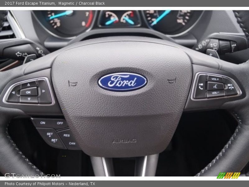 Magnetic / Charcoal Black 2017 Ford Escape Titanium