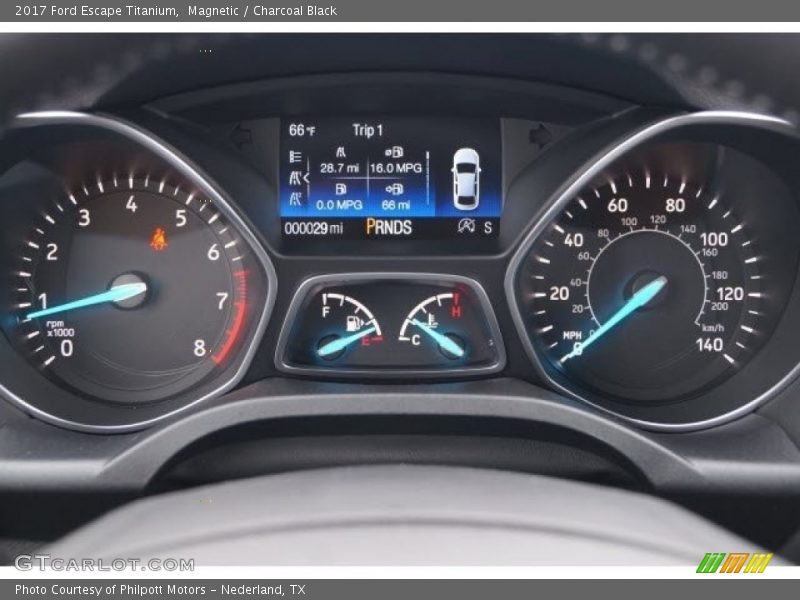 Magnetic / Charcoal Black 2017 Ford Escape Titanium