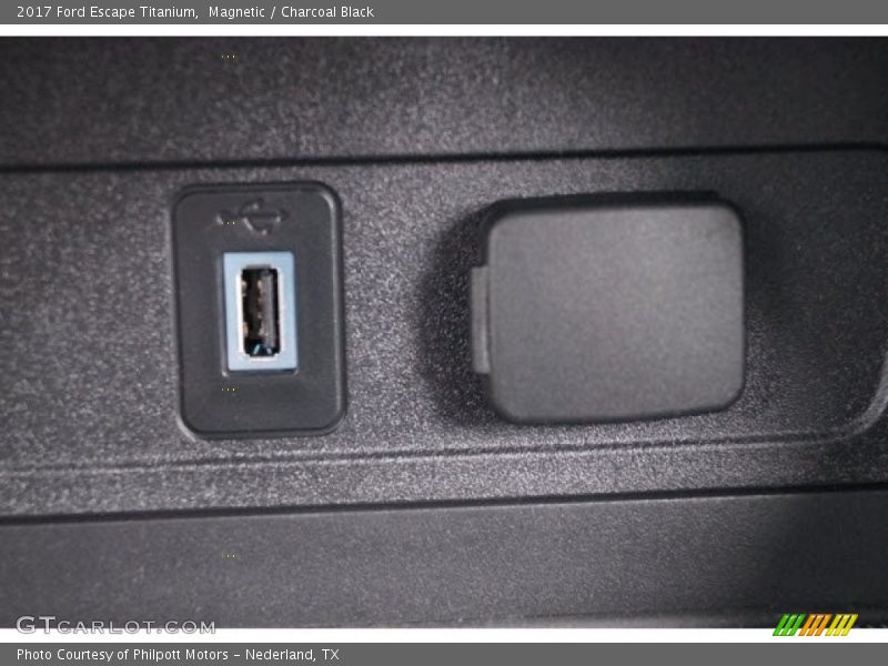 Magnetic / Charcoal Black 2017 Ford Escape Titanium