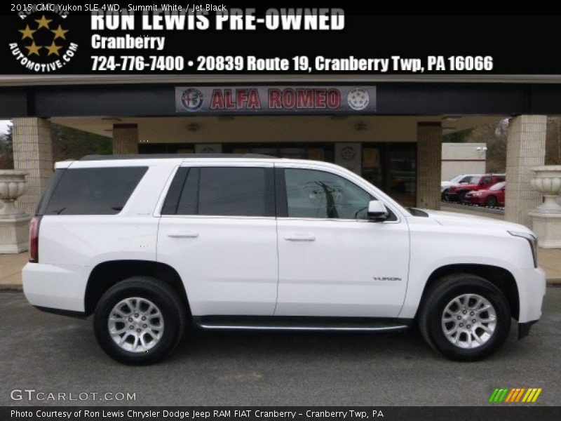 Summit White / Jet Black 2015 GMC Yukon SLE 4WD