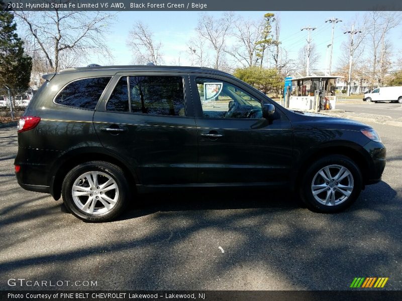 Black Forest Green / Beige 2012 Hyundai Santa Fe Limited V6 AWD