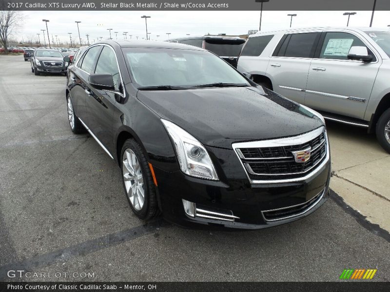 Stellar Black Metallic / Shale w/Cocoa Accents 2017 Cadillac XTS Luxury AWD