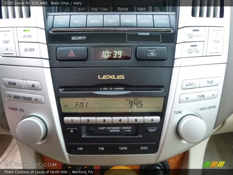 Black Onyx / Ivory 2005 Lexus RX 330 AWD