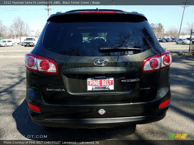 Black Forest Green / Beige 2012 Hyundai Santa Fe Limited V6 AWD