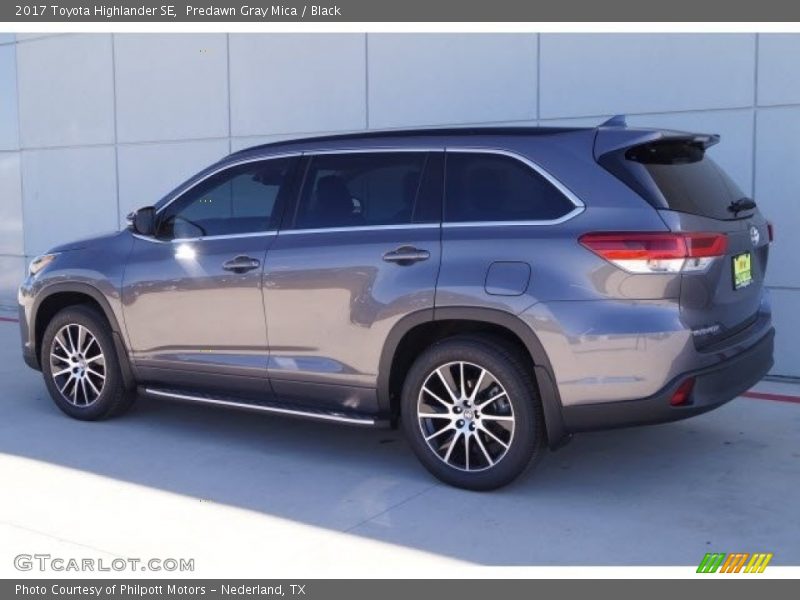 Predawn Gray Mica / Black 2017 Toyota Highlander SE