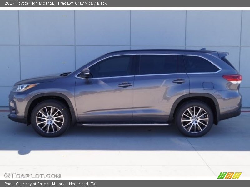 Predawn Gray Mica / Black 2017 Toyota Highlander SE