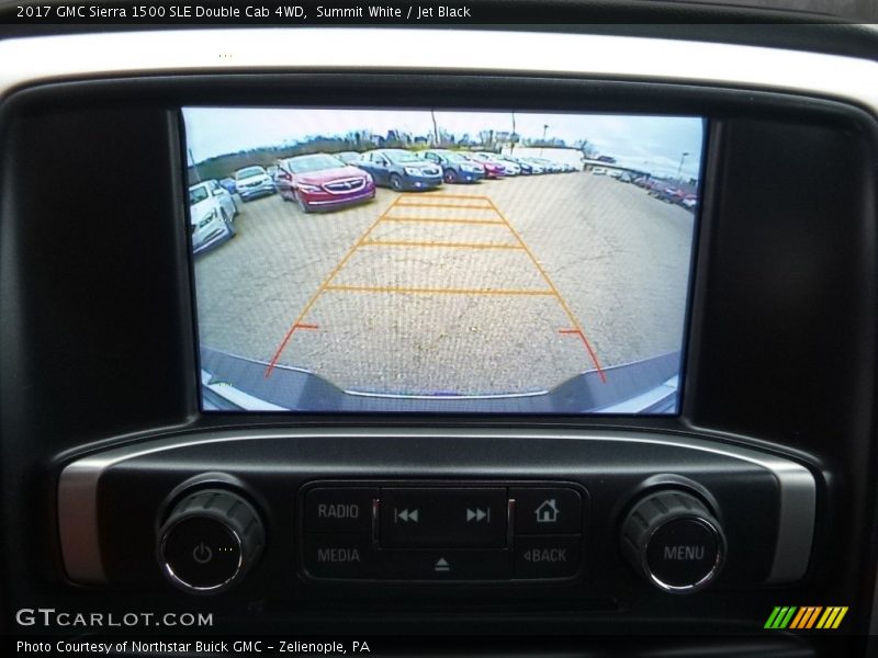 Summit White / Jet Black 2017 GMC Sierra 1500 SLE Double Cab 4WD