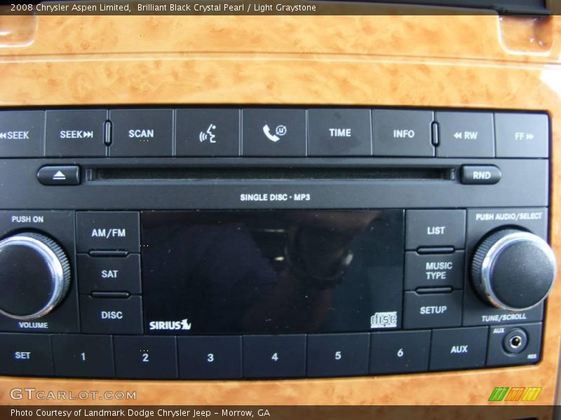 Brilliant Black Crystal Pearl / Light Graystone 2008 Chrysler Aspen Limited