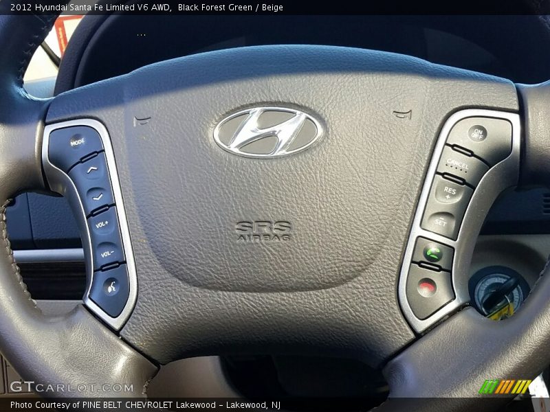 Black Forest Green / Beige 2012 Hyundai Santa Fe Limited V6 AWD