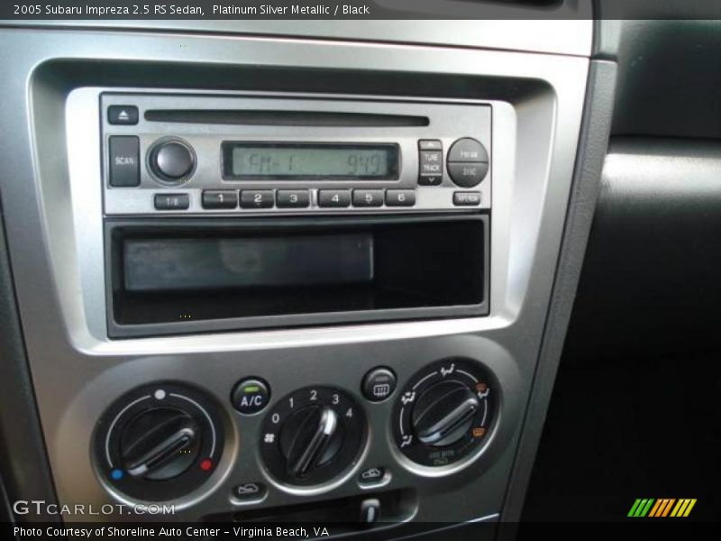 Platinum Silver Metallic / Black 2005 Subaru Impreza 2.5 RS Sedan