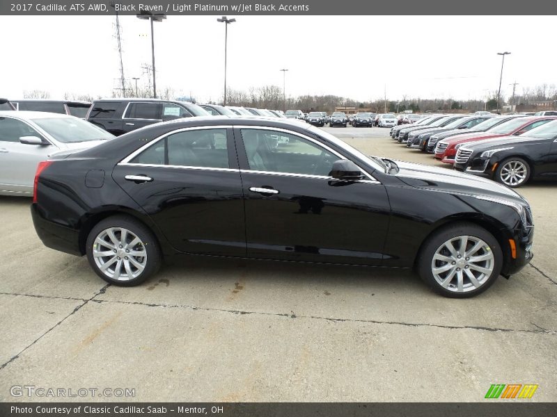 Black Raven / Light Platinum w/Jet Black Accents 2017 Cadillac ATS AWD