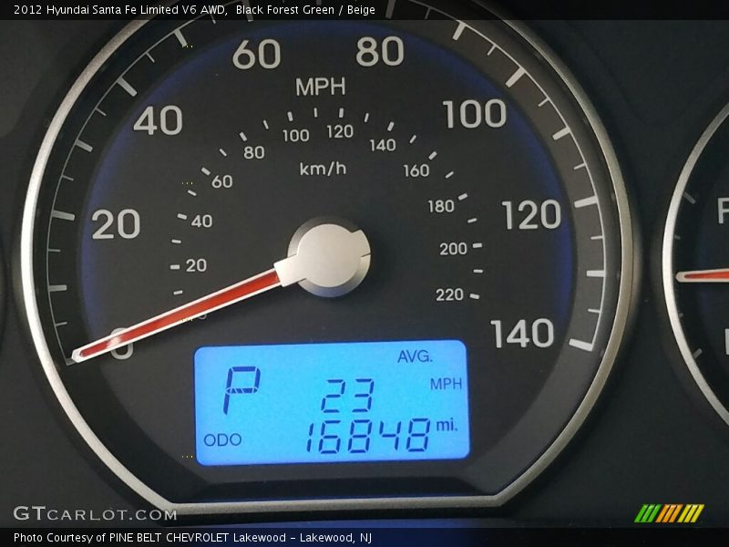 Black Forest Green / Beige 2012 Hyundai Santa Fe Limited V6 AWD