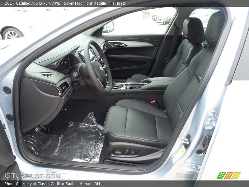Silver Moonlight Metallic / Jet Black 2017 Cadillac ATS Luxury AWD