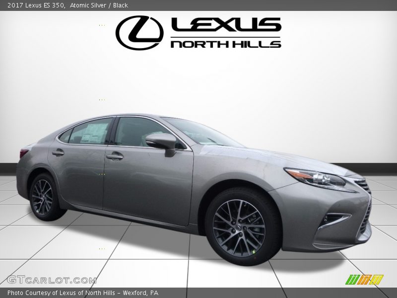 Atomic Silver / Black 2017 Lexus ES 350